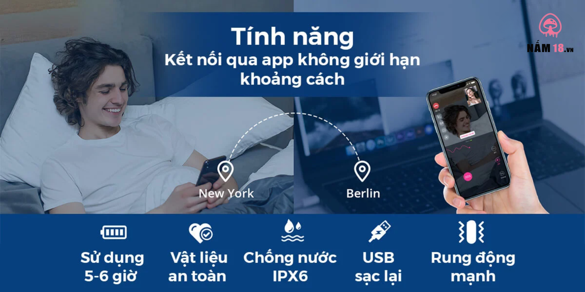 Chày Rung Kích Thích Điểm G Lovense Domi 2 Điều Khiển App