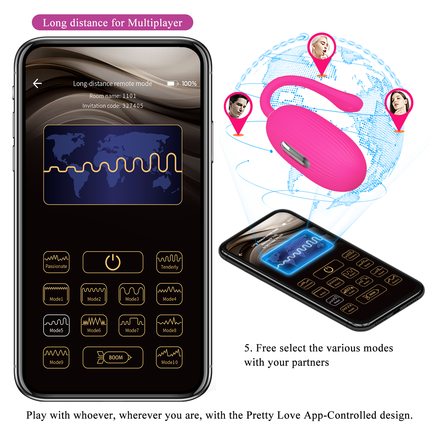 Trứng Rung Pretty Love Dorren Điều Khiển App