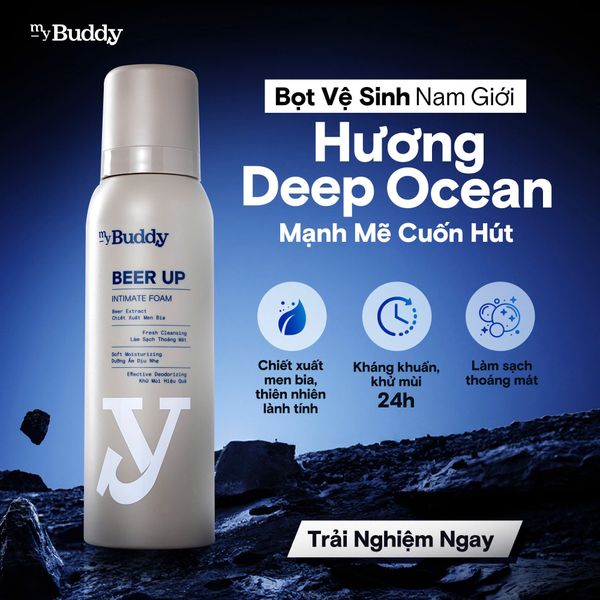 Bọt vệ sinh nam buddy beer up | Nấm 18