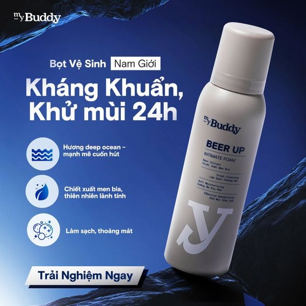 Bọt vệ sinh nam buddy beer up | Nấm 18