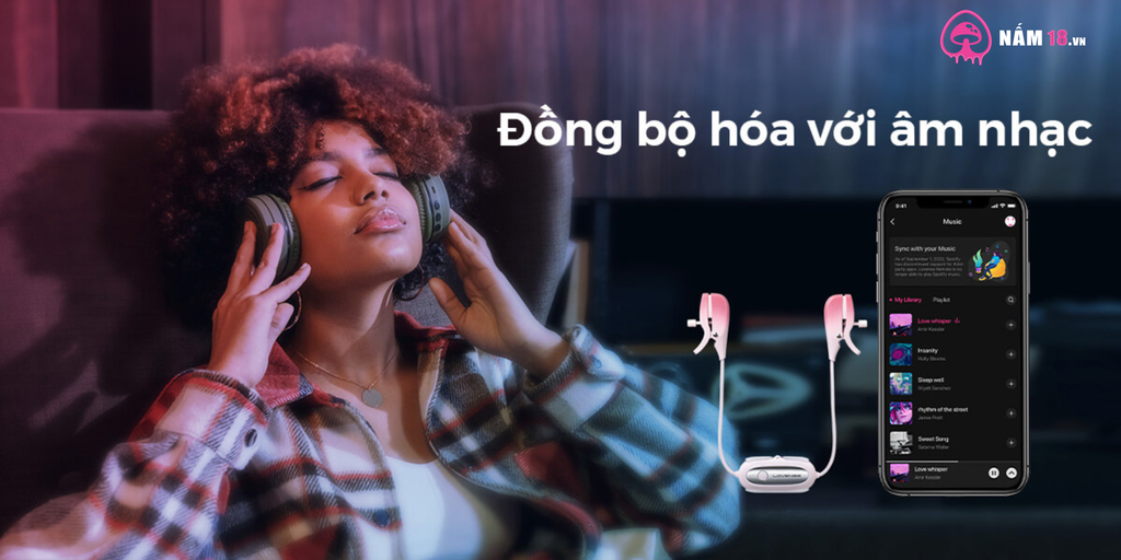 Kẹp Ti Rung Lovense Gemini Chính Hãng | Nấm 18