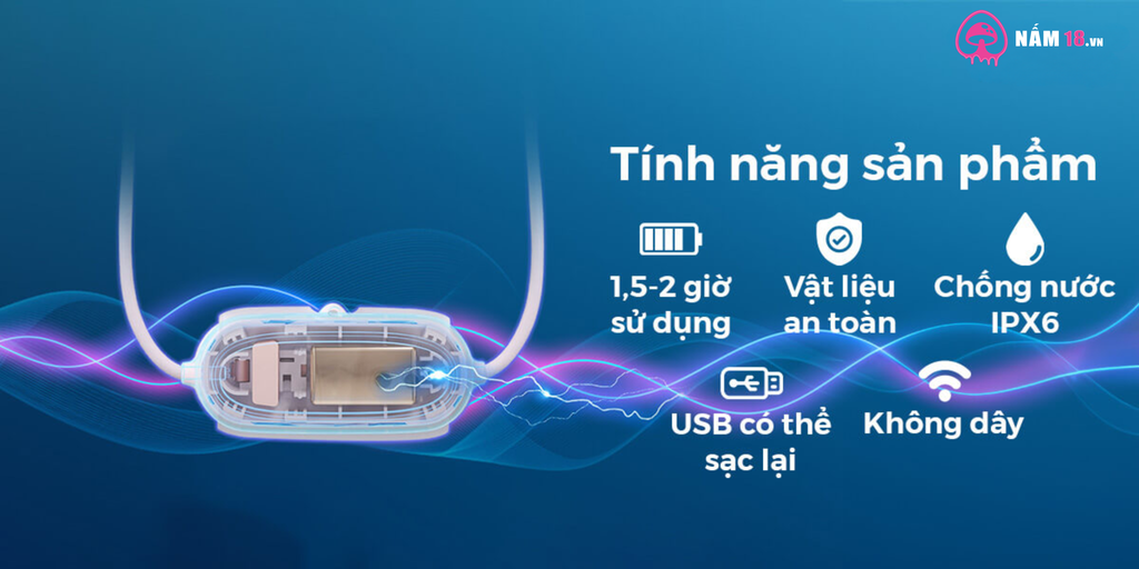 Kẹp Ti Rung Lovense Gemini Chính Hãng | Nấm 18