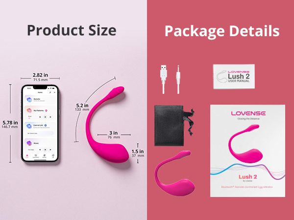 Amazon.com: LOVENSE Lush 2 Remote Vibrator with App, Long Distance Remote  Controlled G-spot Stimulator Egg Vibrators Bluetooth Adult Sex Toys & Games  Powerful Vibrations for Women Couples Discreet Pleasure : Health &