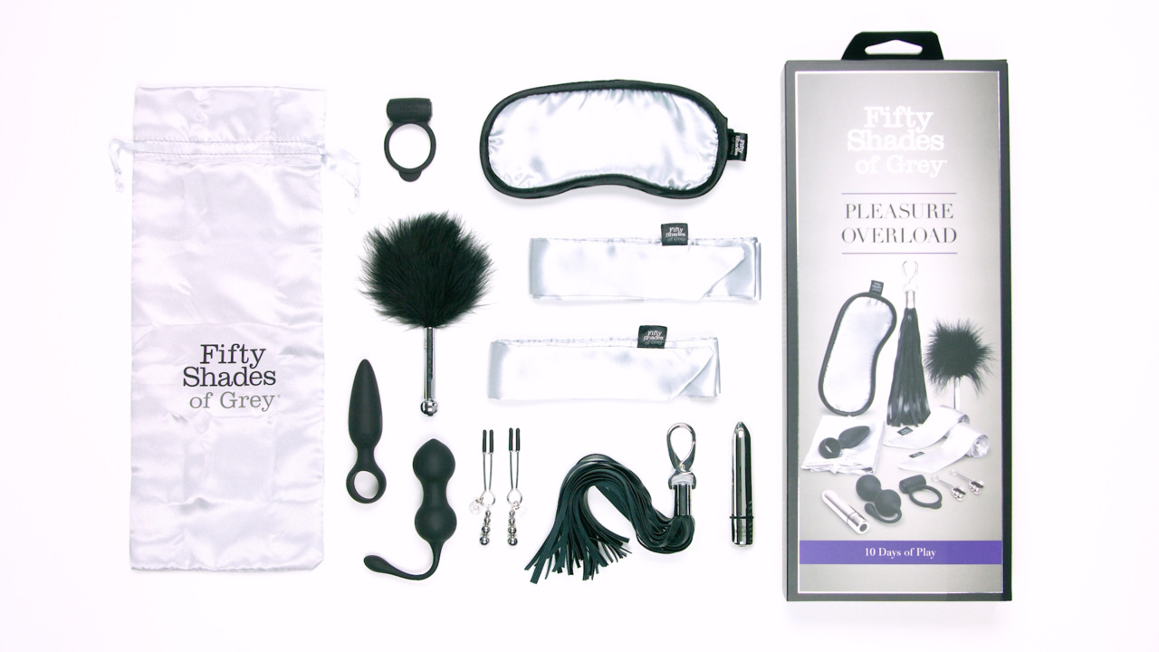 Fifty Shades of Grey Pleasure Overload 10 Days of Play Gift Set ...