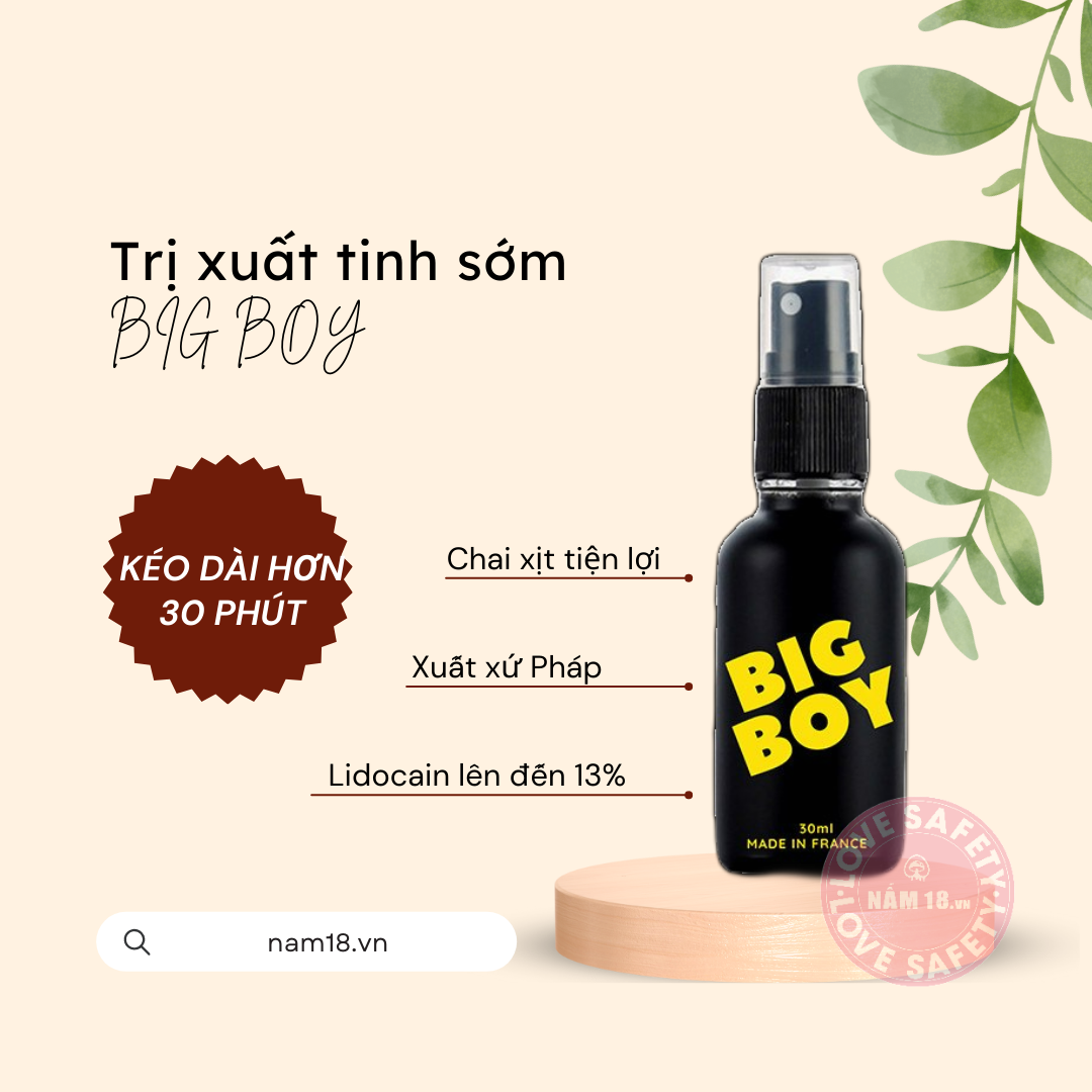 Chai xịt chống xuất tinh sớm BigBoy