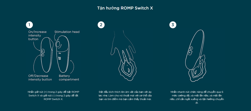 Máy bú hút âm vật romp Switch X