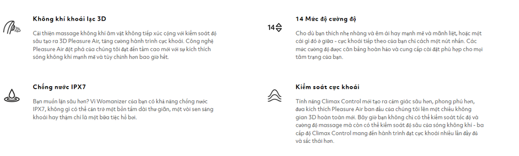 Máy Bú Hút Âm Vật Womanizer Next