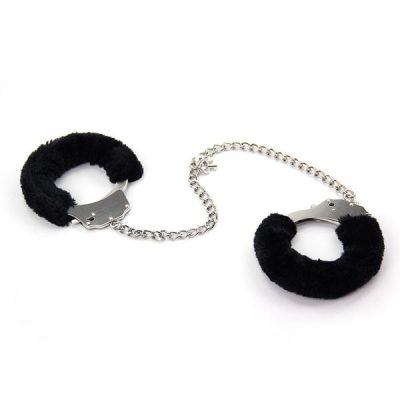 Còng Tay Số 8 Anklee Cuff Thép Cứng Dây Xích Dài Có Lót Lông