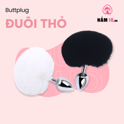 Đuôi Thỏ Inox Gắn Hậu Môn Nhiều Màu