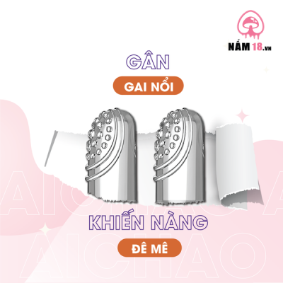 Bao Cao Su Ngón Tay Gai Lớn Aichao 2 Ngón Ngắn