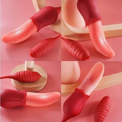 Lưỡi Rung Liếm Kết Hợp Trứng Rung Tongue