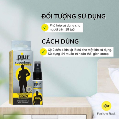 Chai Xịt Kéo Dài Thời Gian Pjur Superhero Strong