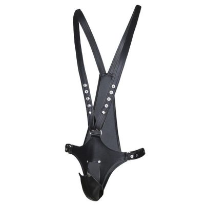 Bộ Bodysuit Da Cosplay Bondage Allure Men M1