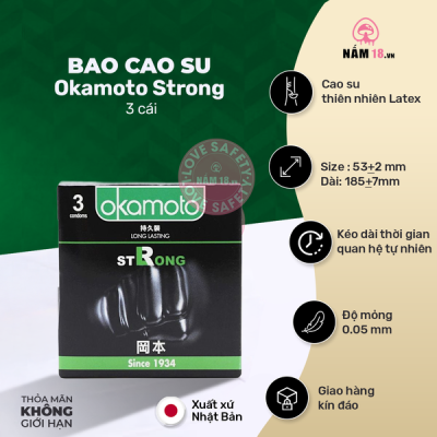 Bao Cao Su Kéo Dài Thời Gian Okamoto Strong