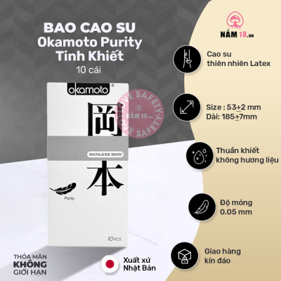 Bao Cao Su Okamoto Purity Tinh Khiết