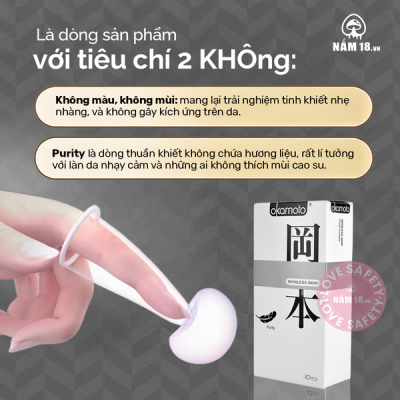 Bao Cao Su Okamoto Purity Tinh Khiết