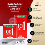 Bao Cao Su Siêu Mỏng Okamoto 0.01 Zero One