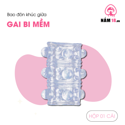 Đôn Dên Khúc Giữa Tăng Kích Thước Gai Bi Silicone