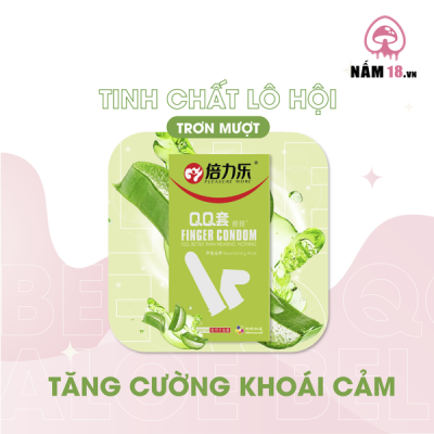 Bao Cao Su Ngón Tay Beilile QQ Aloe