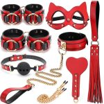Bộ Dụng Cụ Bạo Dâm BDSM Da Cao Cấp