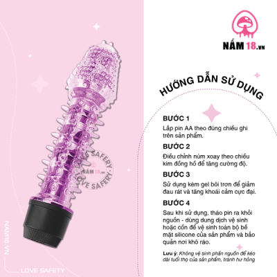 Dương Vật Giả Silicone Gai Mềm