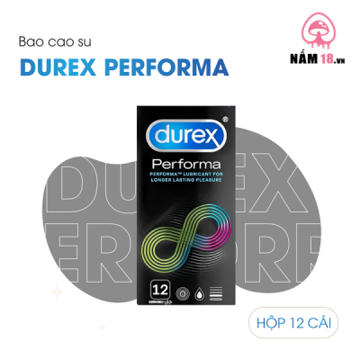 Bao Cao Su Kéo Dài Thời Gian Durex Performa Chính Hãng - Hộp 12 Cái