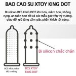 Bao Cao Su Xtoy King Dot 9 Bi Lớn Hương Chocolate - Hộp 1 Cái