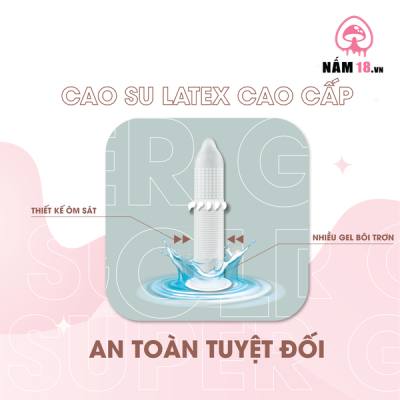 Bao Cao Su Gai Lớn Super Gold - Hộp 2 Cái