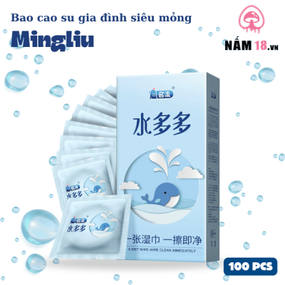 Bao Cao Su Gia Đình Siêu Mỏng Cá Heo Xanh MingLiu