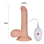 Dương Vật Dính Tường Lovetoy Ultra Soft Dude 7.5 Có Rung