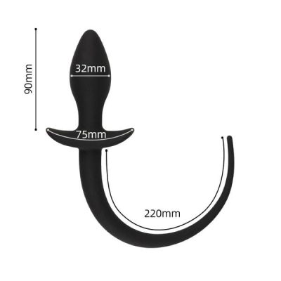 Phích Cắm Hậu Môn Silicone Coslay Đuôi Chó BDSM