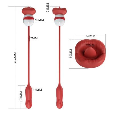 Trứng Rung Lưỡi Liếm Pretty Love Ashlynn 5 Chế Độ Rung Thụt - Sạc Điện