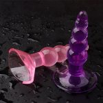 Phích Cắm Kích Thích Hậu Môn Silicone Dính Tường