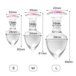 Phích Cắm Hậu Môn Thủy Tinh Đính Đá Plug1