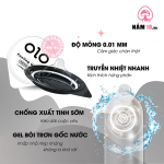 Bao Cao Su OLO Đen Siêu Mỏng, Hương Vani - Hộp 10 Cái