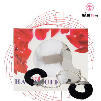 Còng Tay Số 8 Anklee Cuff Thép Cứng Dây Xích Dài Có Lót Lông