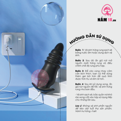 Máy Rung Hậu Môn Prostate Massager 12 Chế Độ Rung