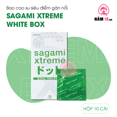 Bao Cao Su Sagami Xtreme White Box Siêu Điểm Gân Nổi