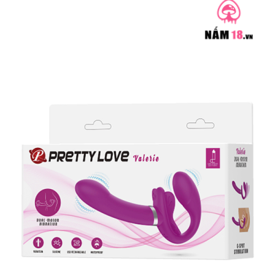 Dương Vật Giả 2 Đầu Pretty Love Valeri Rung Đa Chế Độ - Dành Cho Lesbian