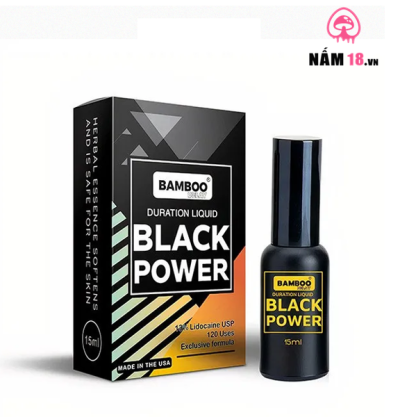 Chai Xịt Kéo Dài Thời Gian Bamboo Black Power 13% - Chai 15ml