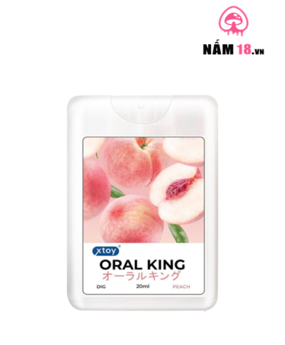 Xịt Thơm Miệng Cấp Tốc Oral King Hương Đào - Chai 20ml