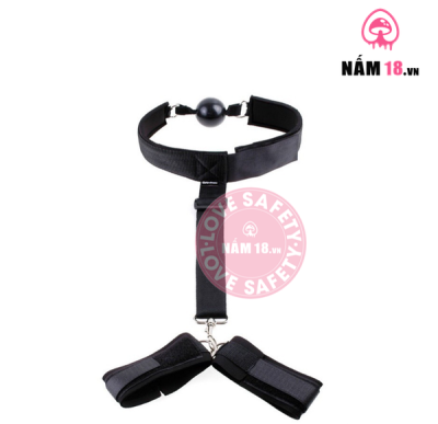 Set Khóa Miệng Trói Tay BDSM