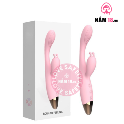 Dương Vật Giả Kích Thích Điểm G Born Tỏa Nhiệt Có Nhánh 12 Chế Độ Rung