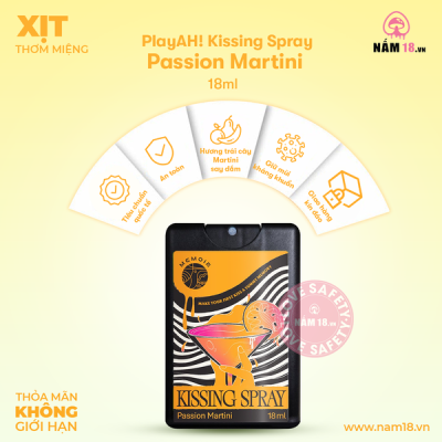 Xịt Thơm Miệng Cấp Tốc PlayAh Hương Chanh Dây Martini