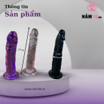 Dương Vật Dính Tường Transparent Mini