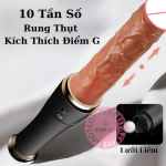 Dương Vật Giả Basebal Baf Tỏa Nhiệt 10 Chế Độ Rung Thụt