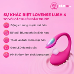 Trứng Rung Lovense Lush 4 Điều Khiển App