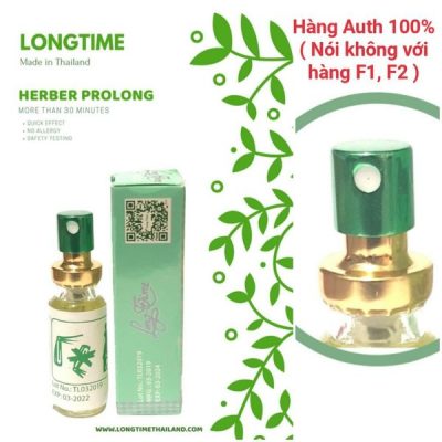 Chai Xịt Kéo Dài Thời Gian Thái Lan Longtime Có QR Code - Chai 5ml