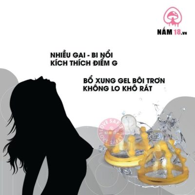 Bao Cao Su Gai Bi Gold - Hộp 2 Cái