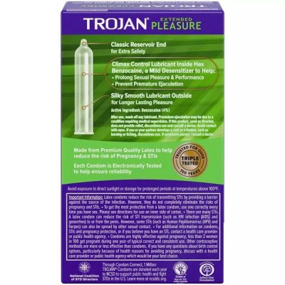 Bao Cao Su Kéo Dài Thời Gian Trojan Pleasure Extended